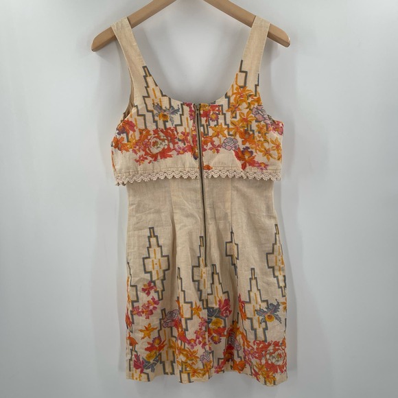 FREE PEOPLE Dress Size 4 Mini Boho Bohemian Sleeveless Mini Festival Concert - Picture 3 of 14